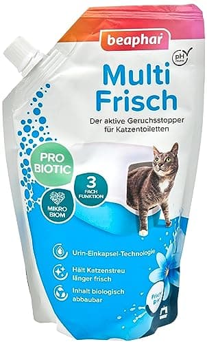Beaphar Multi Fresco – neutralizador de olores para Gatos – Prolonga la Vida útil de la Arena para Gatos – Fragancia después de la Brisa Fresca – 400 g