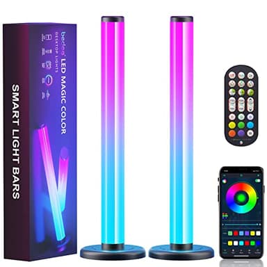 bedee 360° Luces LED RGB, Smart Barra de Luz LED con 213 Efectos de Iluminación y 16 Millones de Colores, Sync con Música Inteligente Lampara Gaming, Ambilight para TV, PC, Decoración de Habitaciones