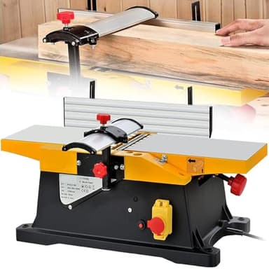 DDZJTPP Cepilladora De Sobremesa Cepilladora Eléctrica Regruesadora Cepilladora Motor Potente De 1800w 12000r/Min Bajo Nivel De Ruido para Madera Dura Y Blanda