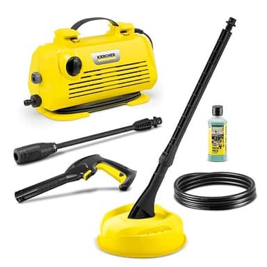 Kärcher Hidrolimpiadora K 2 Horizontal VPS Home, presión: máx. 110 bar, caudal: máx. 360 l/h, rendimiento de superficie: máx. 20 m²/h, con lanza Vario Power y HomeKit, amarillo