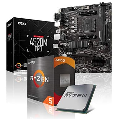 Memory PC Upgrade-Kit Ryzen 5 5600X 6X 3.7 GHz, A520M Pro, Completamente montado + actualización de bios