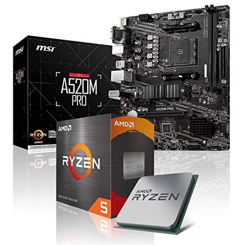 Memory PC Upgrade-Kit Ryzen 5 5500 6X 3.6 GHz, A520M Pro, Completamente montado + actualización de bios + Probado