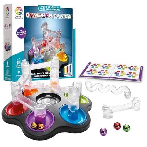 SmartGames- Conexión Rompecabezas Adulto con 80 Desafíos Y 6 Canicas Niños 8 Años O Más | Juegos Educativos En Solitario (5414301526230)