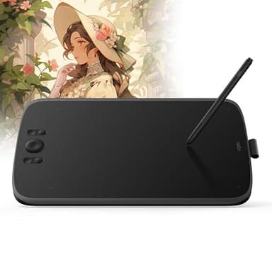 ugee M808 - Tableta gráfica Grande de 10 x 6,25 Pulgadas para PC, Tableta de Dibujo con 8 Teclas de Acceso Directo, lápiz sin batería de Nueva generación