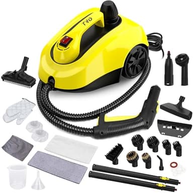 TVD Multiuso Limpiador Vapor,Vaporeta Limpieza Hogar Potente-con 26 Accesorios Multifunción,para la Eliminación de Manchas,Alfombras,Sofá,Cortinas,Asientos Coche,Tapicerias-1.5L Vaporeta de Mano