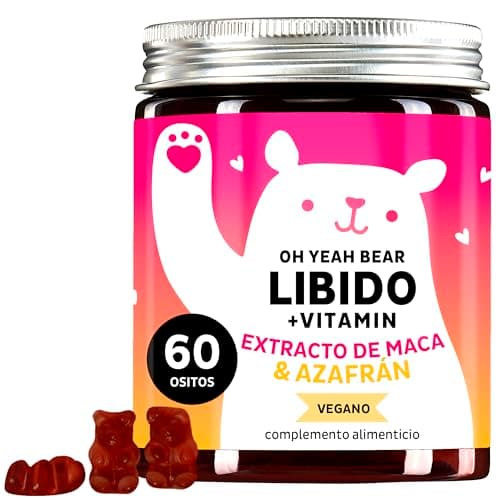 Complejo de Maca - con altas dosis de maca, selenio, extracto de azafrán y extracto de la fruta tribulus terrestris - 60 piezas - Vegano - Bears with Benefits