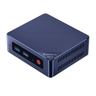 Beelink Mini S12 Mini PC, Mini Ordenador de Sobremesa con Alder Lake-N95 (Turbo 3.4G), DDR4 8G/256GB M.2 SSD 2280, Pantalla Dual, WiFi 5, LAN de 1000Mbps, Dual HDMI, BT 4.2
