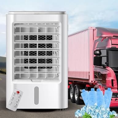 Mini Aire Acondicionado Para Autocaravana, Ventilador PortáTil, Enfriador De Aire Evaporativo Con 3 Velocidades, Ventilador Para Furgoneta Camper Y CamióN.,12V