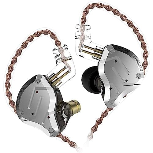 Yinyoo KZ ZS10 Pro Audifonos Auriculares In Ear híbridos 1 dinámicos y 4 equilibrados 1DD 4BA Auriculares Balanceados con Cable de 2 Pines para Músico