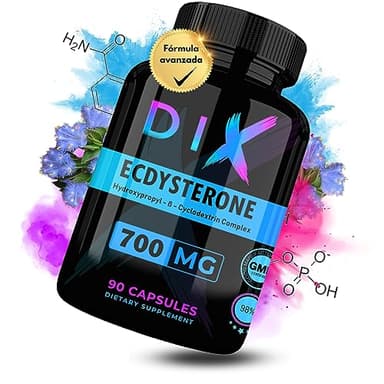 BETA-ECDYSTERONE 1490MG | 98% Pura | Óptima Absorción | Fórmula Avanzada | 20-Hidroxi-Ecdisterona (20HE) |GMP & HACCP|