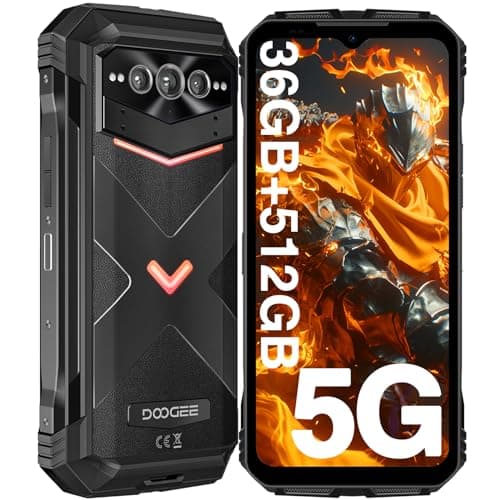 DOOGEE VMAX Plus [2025] Movil Resistente 36GB+512GB, 22000mAh 33W, Cámara 200MP+Visión Nocturna, 6.58" FHD+ 120Hz, Dimensity 7050 Móvil irrompible 5G, Android 14, TF 2TB, IP68IP69K/NFC/WiFi6/Huella