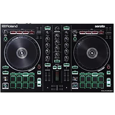 Roland Controlador de DJ Roland DJ-202 — Controlador de cuatro decks y dos canales para Serato DJ Lite, el legado de las cajas de ritmos Roland en un controlador de DJ