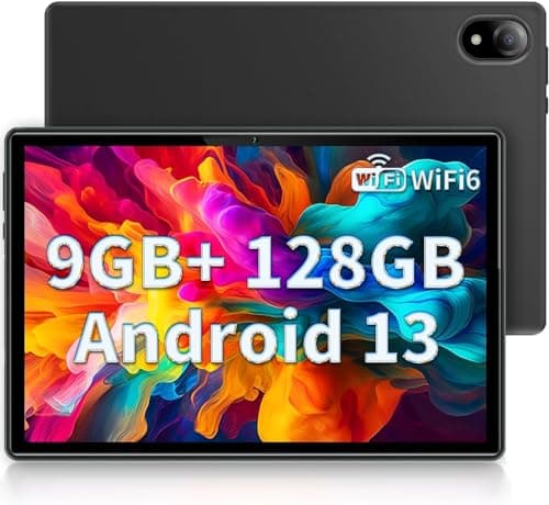 DOOGEE U10 Tablet 10.1 Pulgadas, WiFi 6 Tablet Android 14, 9GB RAM+128GB ROM, 1280 * 800 IPS Tablet PC, TÜV, 5060mAh, Face ID, OTG, Bluetooth 5.0, 8MP+5MP, Gris