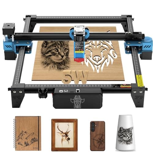 Twotrees TTS-55 Pro 20W máquina de grabado láser para la fabricación de rompecabezas 3D de madera 5,5 W máquina de corte por láser de potencia láser, máquina de enfoque fijo