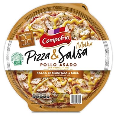 Campofrío - Pizza& Salsa Pollo Mostaza y Miel, 355g