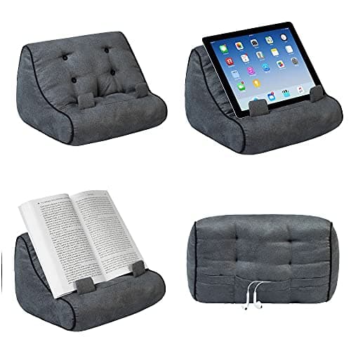 Book Couch Soporte para iPad | Soporte para Tableta | Soporte para Libros | Almohada de Lectura | Leer en la Cama en Casa | Soporte Cojín para Tableta | Regalo para Lectores