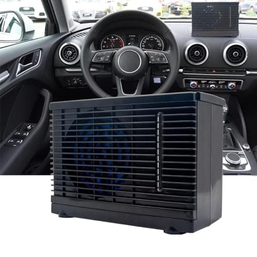 Riloer Aire Acondicionado Portatil - Enfriador Aire Acondicionado Portatil Mini Refrigerador del Coche del Hogar del Aire Acondicionado 12V, Fan Evaporativa del Agua de Para el Oficina,Camping