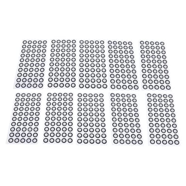 500 Marcadores de Escaneo 3D, 6,0 Mm de Diámetro Interior y 10 Mm de Diámetro Exterior para Escáner 3D, Escaneo Preciso, con Película Reflectante Brillante para Objetivo de