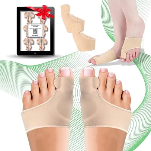 2 uds Corrector de juanetes y hueso del pie - Separador de juanetes del pie - Protector de juanete - Corrector dedos de pies para aliviar el dolor - Hallux Valgus - Dedo martillo. Tall Universal
