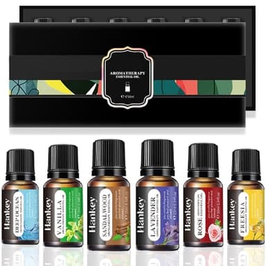 CASANOVA® - Juego De 6 Aceites Esenciales Para Humidificador 10ml Aromaterapia Natural Pack Aromas Bio Difusor Ambientador Perfumes Hogar Velas Incienso Puros Esencias Lavanda Sandalo Rosa Vainilla