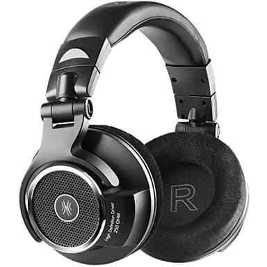 OneOdio Monitor 80-Auriculares Profesionales de Estudio Abiertos de 250 Ω, Cascos Hi-Res con Cable Desmontable (3,5 mm / 6,35 mm), Audífonos para Mezclar Masterizar Editar, Almohadillas de Terciopelo