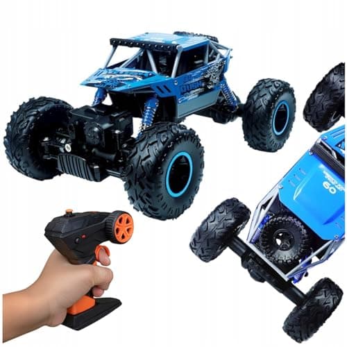 MaxLife Coche Teledirigido Todoterreno MXRC-300 - Coche RC 4x4 Velocidad Máxima de 8 km/h - Carro Telecomandado con Mando a Distancia - Chasis de Aluminio y Ruedas Grandes - Ideal para Adulto y Niños