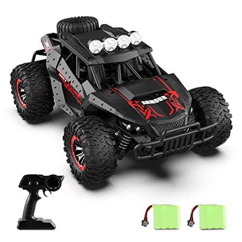 1: 16 Coche de Control Remoto, 20 km/h Camión de Coche Teledirigido de 2,4 GHz, Coche de Control Remoto Súper Genial con 2 Baterías Recargables, 70 Minutos de Juego，Perfecto Regalo para Niños