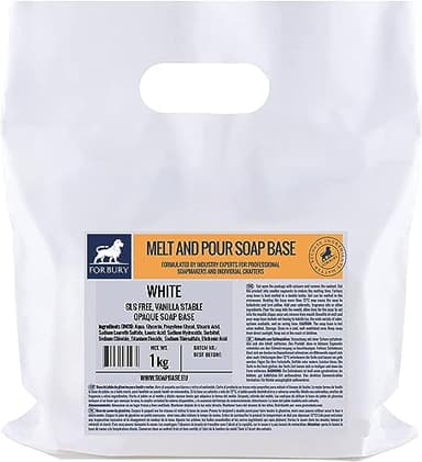 Forbury Base de jabón blanca opaca de 1 kg