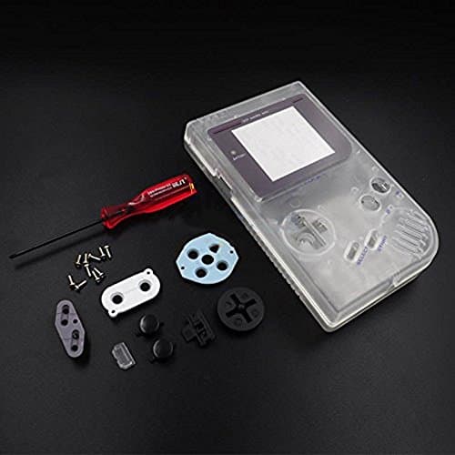 Carcasa completa de repuesto para Nintendo Gameboy Classic 1989 GB DMG consola, parte de reparación, transparente
