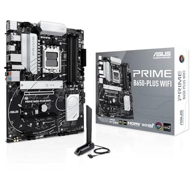 ASUS Prime B650-PLUS WiFi, Placa Base AMD B650 ATX, DDR5, PCIe 5.0 M.2, Realtek 2.5Gb Ethernet, WiFi 6E, DisplayPort, HDMI, SATA 6 Gbps, USB 10Gbps Tipo-C, BIOS Flashback, Thunderbolt 4, Aura Sync