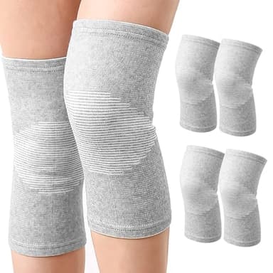 TNSLAND 2 pares Rodilleras Gym Rodillera Menisco Rodillera Terapeutica Ajustable Knee Support Artrosis Rodilla Rodilleras Menisco Y Ligamento Para Hombre Y Mujer Rodillera de Bambú Ortopédicas