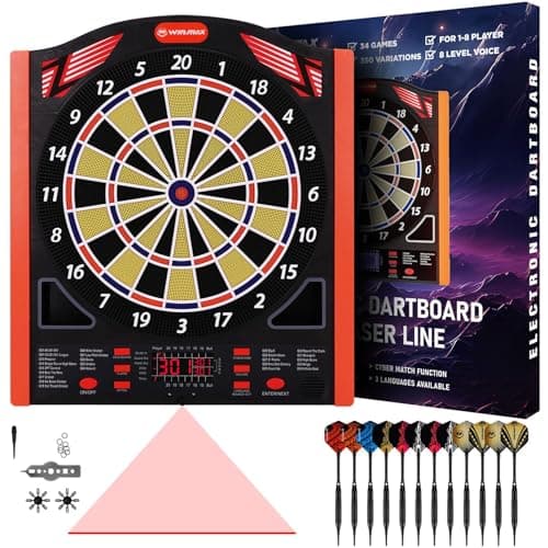 Juego Profesional de Diana electrónica de 1 a 8 Jugadores con 12 Dardos