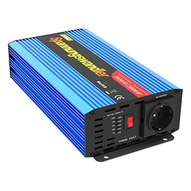 EDECOA Inversor 1000w Convertidor 12v 220v Transformador de 1000w de 12v 220v Onda Modificada