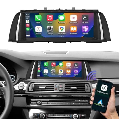 Road Top 10,25 Pulgadas Radio Coche con Carplay para BMW Serie 5 F10/F11 2012-2016 Año con Sistema NBT, con Carplay inalámbrico, Android Auto, Mirrorlink