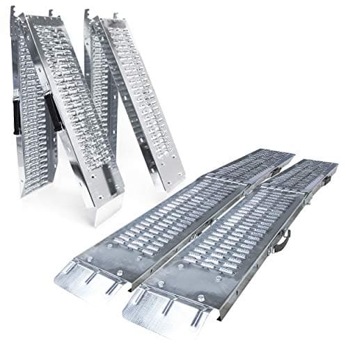 VOUNOT® Rampa Plegable | Rampas de Carga 400 kg MAX | Plegable para Moto y Acceso | Resistente y Conveniente | Tamaño 180 x 23 x 4.5cm