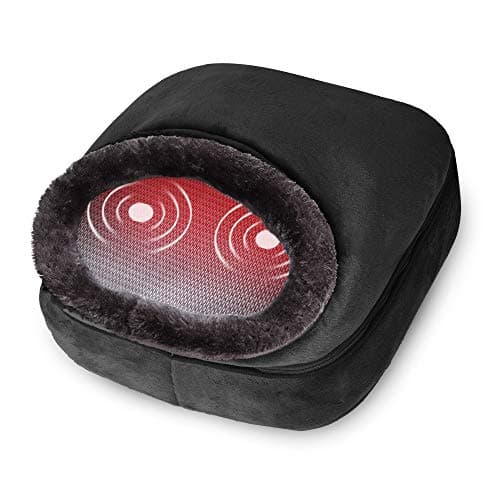 Snailax masajeador de pies con calor, masajeador de pies con vibración, 2 en 1, calentador de pies con 5 modos de masaje, regalos
