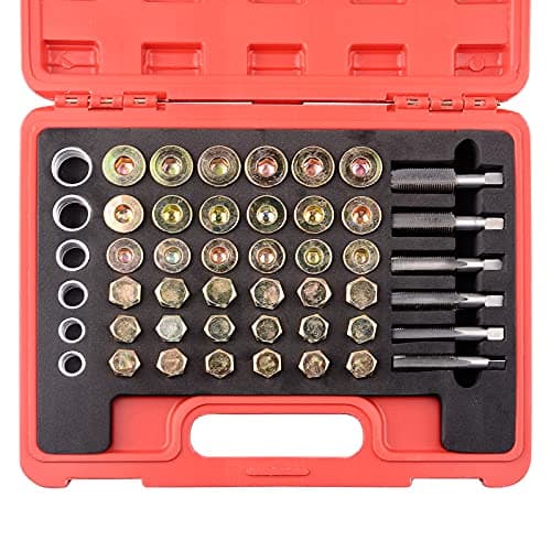 DAYUAN 114 Piezas Juego de Reparacion de Rosca Carter Reparacion Tornillo Carter Aceite Kit de Reparacion de Carter M13-M22