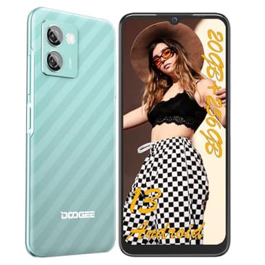 DOOGEE N50 Pro Teléfono móvil, 20 GB RAM + 256 GB ROM, Smartphone Android 13, 50MP + 8MP, Móviles con 6,52 Pulgadas HD+ Octa-Core, Dual 4G Nano SIM, 4200 mAh OTG/GPS Face ID, Huella Digital Lateral