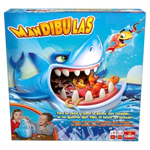 Goliath Mandibulas, Juego de Mesa Para Niños Partir de 4 Años, Juguetes Niños 4 Años, Rescata los Animalitos Marinos Sin Que el Tiburón te Atrape, Regalos Cumpleaños Niños Colegio