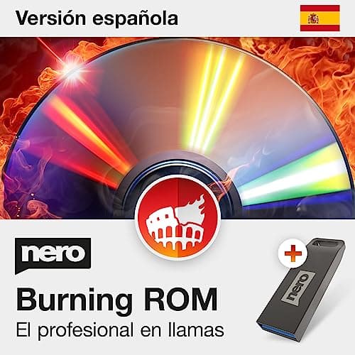 Nero Burning ROM on USB Stick | El original | Grabar - Copiar - Extraer - Respaldo de películas, fotos, música y datos | CD DVD BluRay | licencia ilimitada | 1 PC | Windows 11 / 10 / 8 / 7