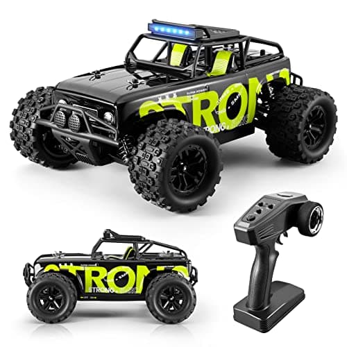 SupKonXi Coche teledirigido RC Coche, Vehículo Todoterreno 4WD RC 40 km/h Coche de Carreras, 1:18 Camión Monstruo, 2.4GHz RC Crawler, 2 Baterías 60 Minutos, Coche de Juguete para niños Adultos