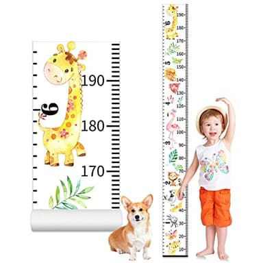 Extraíble Regla de Altura,20×200 cm Medidor Niños Pared,Portátil,Adhesivo,para Guardería,Decoración de la Habitación Infantil