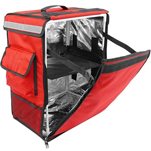 CityBAG CB021 Mochila isotérmica para entrega de pedidos de comida en moto y bicicleta roja
