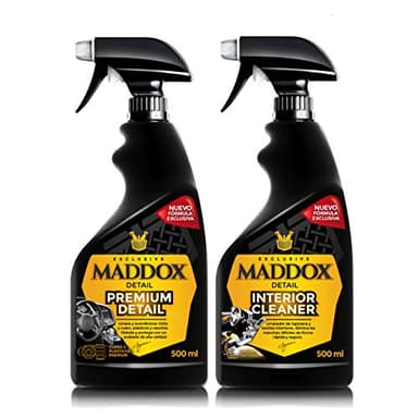 Maddox Detail - Interior Care Kit 2x500ml | Limpiador de Salpicaderos con Abrillantador | Limpieza Profunda y Protección para la Tapicería | Regalo Ideal, Amantes de Coche