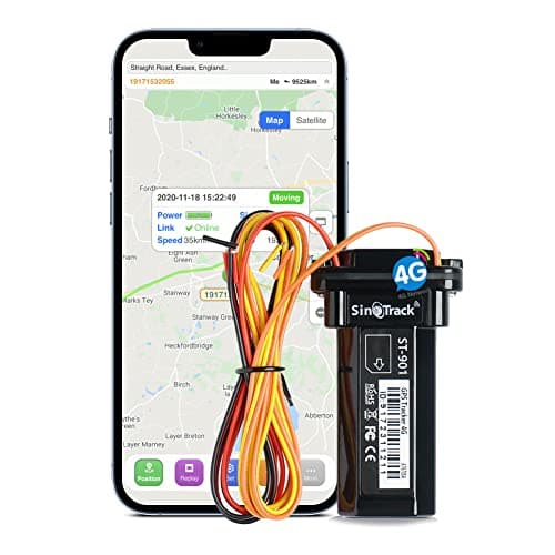 SINOTRACK Rastreador GPS para vehículos, localizador GPS, Mini Dispositivo de ubicación en Tiempo Real, Dispositivo de rastreo GPS Impermeable para automóviles y Motocicletas para Camiones y Taxis