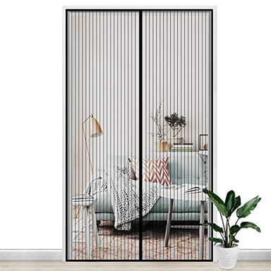Gimars Mosquitera Puerta Magnética Mosquitera Imantada Puerta 120x220cm Puerta de Malla Súperfina Cerradera Automático Cortina Mosquitera Puerta con Imanes Contra Insectos Mosquitos