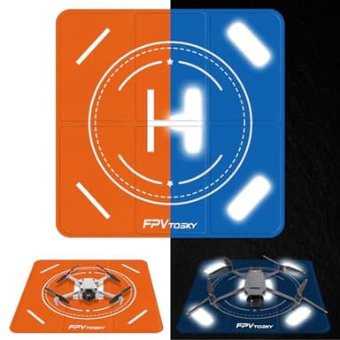 FPVtosky Drone de aterrizaje universal grande de 51 cm, plegable rápido, doble cara, impermeable, almohadilla de aterrizaje para DJI Mini 3 Pro/Mini 2/Mavic 3/Air/Avata/FPV/Phantom/Inspire drones, etc