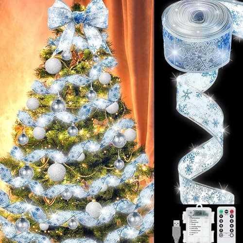 10M 100 LED Luces de Cadena de Hadas,Lámpara decorativa de árbol de Navidad,Lámpara de cinta,De Iluminación para Interiores y Exteriores Jardín, Terraza, Patio, Fiestas
