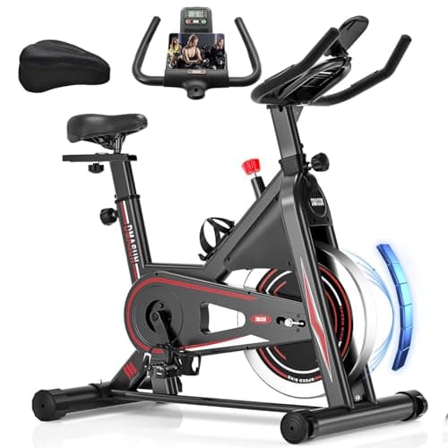 DMASUN Bicicleta Estatica Profesional con Resistencia Magnética, Silenciosa, Estable y Capacidad de Carga de 160 kg (Funda Sillin Incluida)