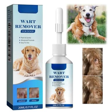 HIVETZ Removedor de verrugas para perros, removedor de etiquetas cutáneas, tratamiento eficaz de verrugas para perros, natural y suave